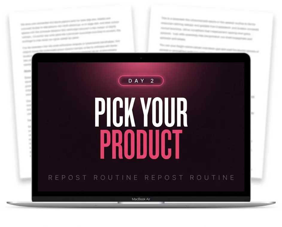 Day 2: Pick Your Product